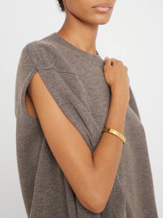 Toteme: Signature bangle bracelet - Gold - women_1 | Luisa Via Roma