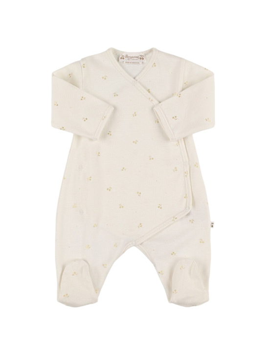 Bonpoint: Naissan cotton romper - ホワイト - kids-girls_0 | Luisa Via Roma