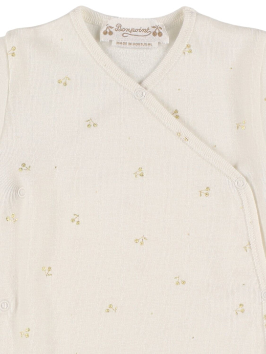 Bonpoint: Naissan cotton romper - ホワイト - kids-girls_1 | Luisa Via Roma