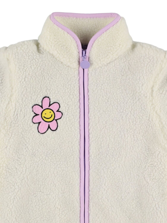 Stella McCartney Kids: Poly teddy jacket - アイボリー - kids-girls_1 | Luisa Via Roma