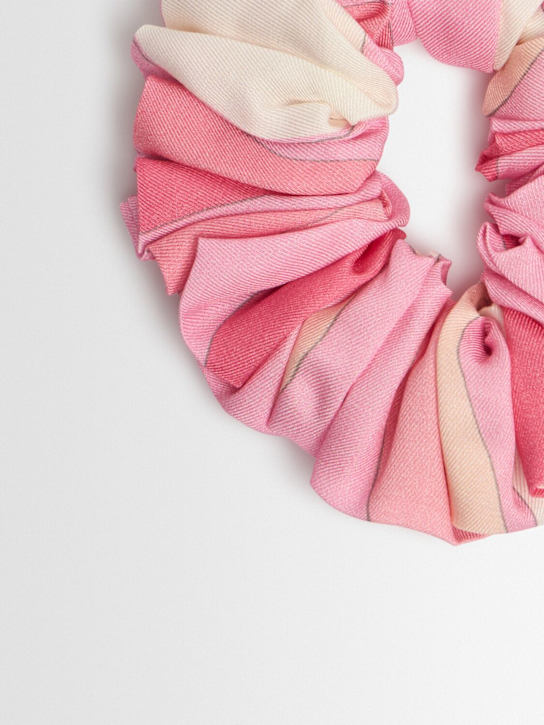 Pucci: Printed viscose jersey headband - ピンク/ベージュ - kids-girls_1 | Luisa Via Roma