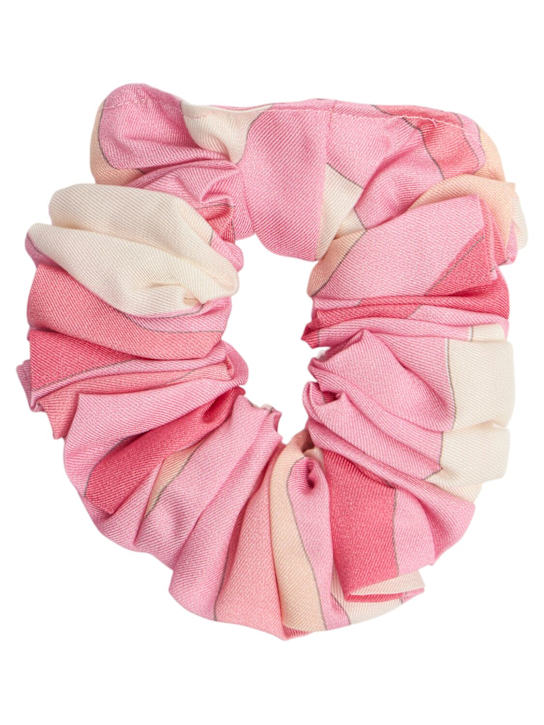 Pucci: Printed viscose jersey headband - ピンク/ベージュ - kids-girls_0 | Luisa Via Roma
