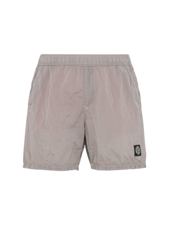 Stone Island: Econyl shorts - ピンク - men_0 | Luisa Via Roma