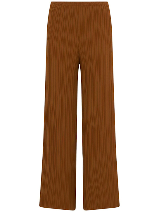 Forte_forte: 绉纱打褶标准腰头裤子 - women_0 | Luisa Via Roma