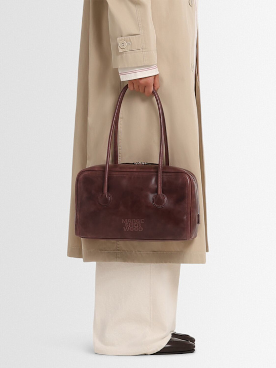 MARGESHERWOOD: Soft Boston leather shoulder bag - women_1 | Luisa Via Roma