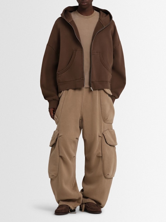 Entire Studios: Heavy Gocar cotton cargo pants - Cork - men_1 | Luisa Via Roma
