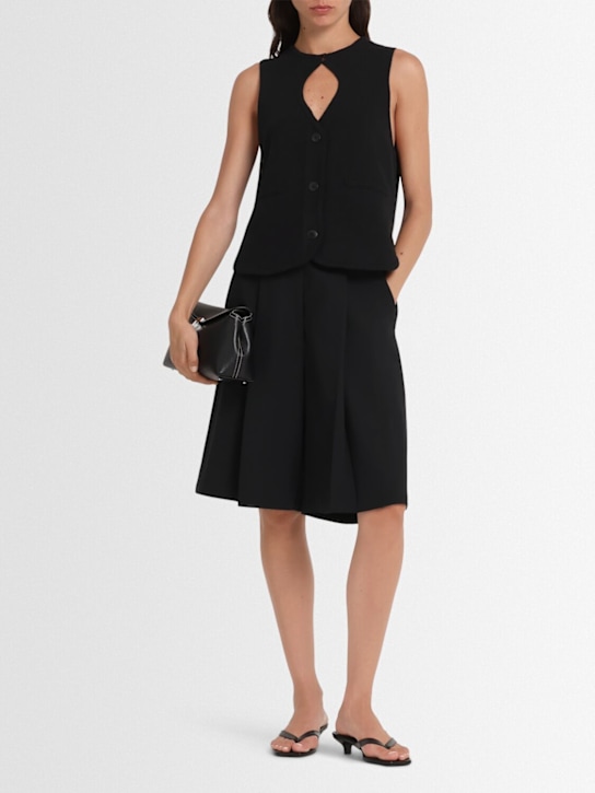 Cordera: Cutout cotton knit vest - women_1 | Luisa Via Roma