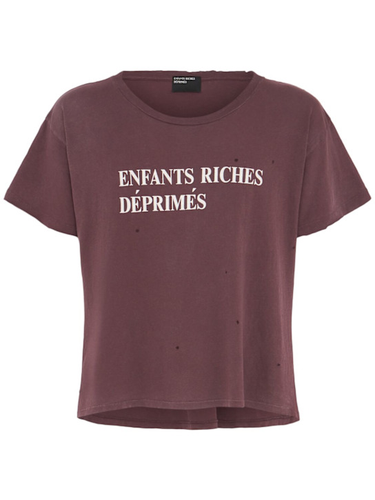 Enfants Riches Déprimés: Classic logo t-shirt - men_0 | Luisa Via Roma