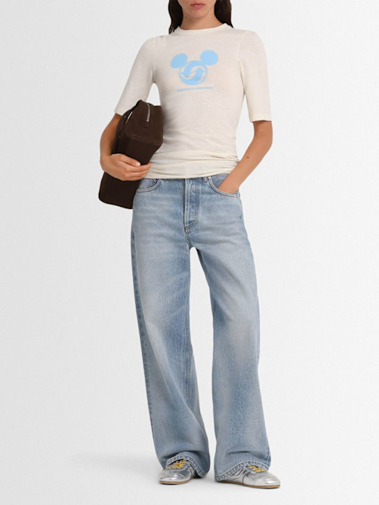 BETTTER: Upcycle graphic jersey t-shirt - White - women_1 | Luisa Via Roma