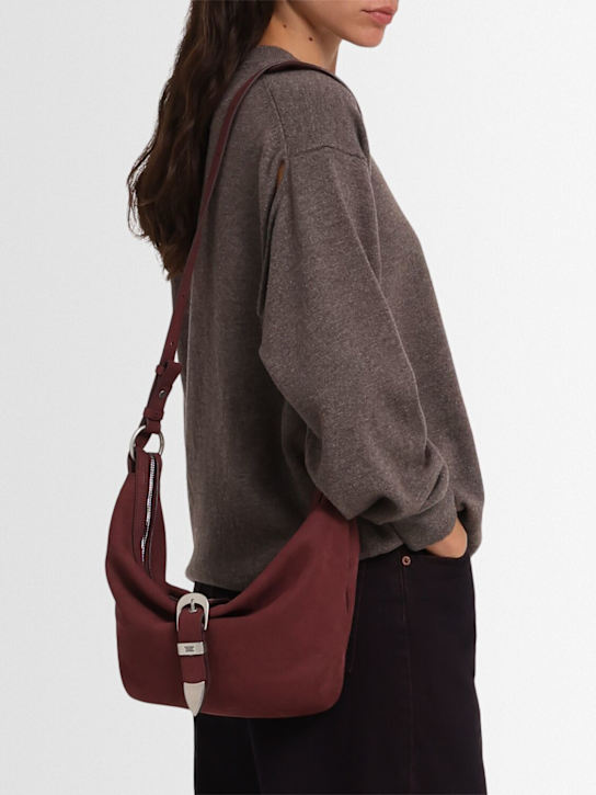 MARGESHERWOOD: Medium Belted nubuck shoulder bag - women_1 | Luisa Via Roma