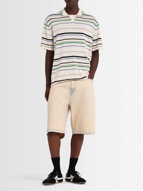 adidas Originals: Wales Bonner knitted polo shirt - men_1 | Luisa Via Roma