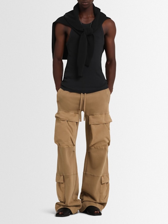 Entire Studios: Utility sweatpants - Cork - men_1 | Luisa Via Roma