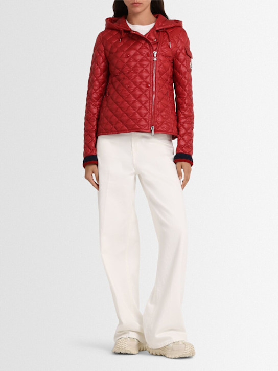 Moncler: Corbelin nylon down jacket - Red - women_1 | Luisa Via Roma