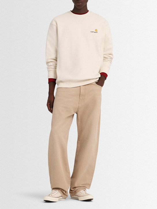 Carhartt WIP: American Script sweatshirt - ナチュラル - men_1 | Luisa Via Roma