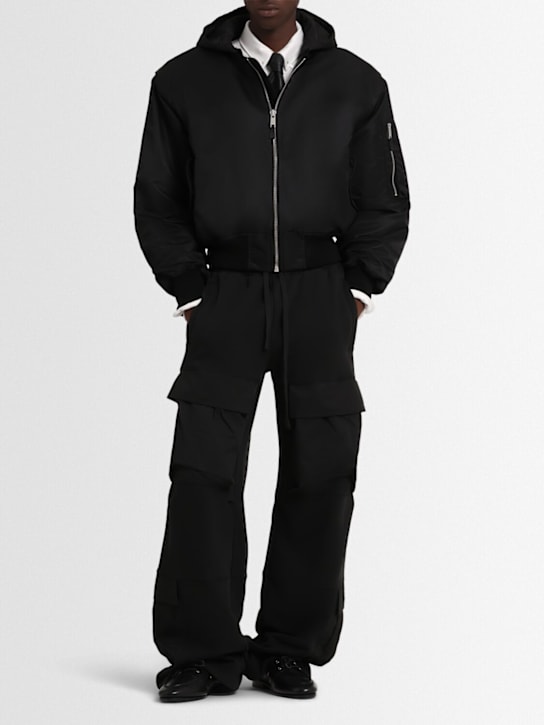 Entire Studios: Utility sweatpants - Soot - men_1 | Luisa Via Roma