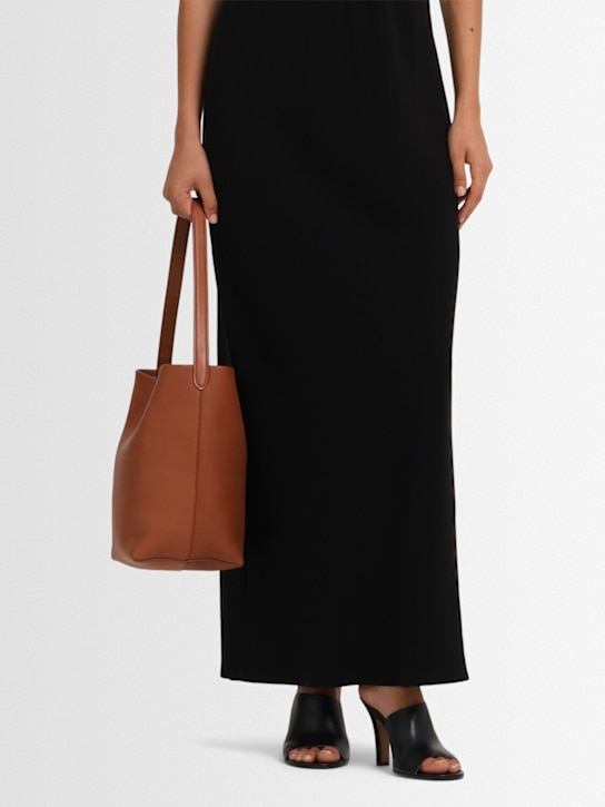 The Row: 90mm Signum heeled leather mules - Black - women_1 | Luisa Via Roma