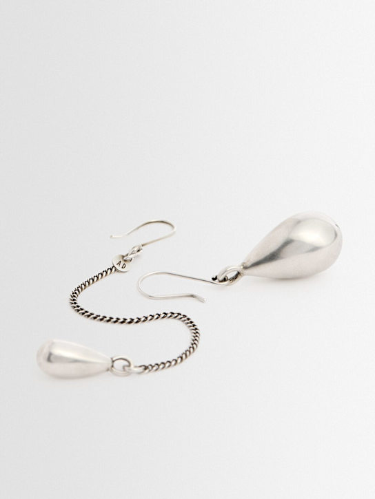 Ann Demeulemeester: Judith silver earrings w/ pendants - Antique Silver - men_1 | Luisa Via Roma
