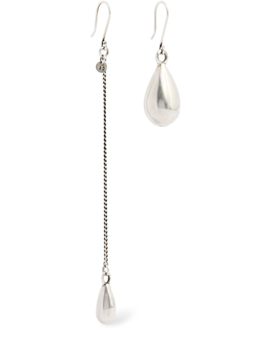 Ann Demeulemeester: Judith silver earrings w/ pendants - Antique Silver - men_0 | Luisa Via Roma