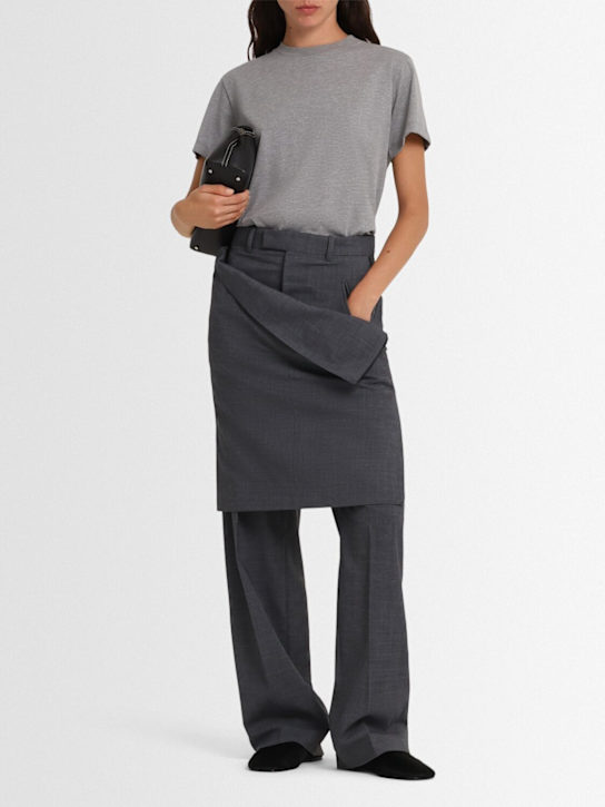 BETTTER: Tailoring hybrid skirt pants - Grey - women_1 | Luisa Via Roma