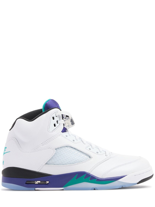Jordan: Sneakers "Air Jordan 5 Retro OG" - White/Grape - men_0 | Luisa Via Roma