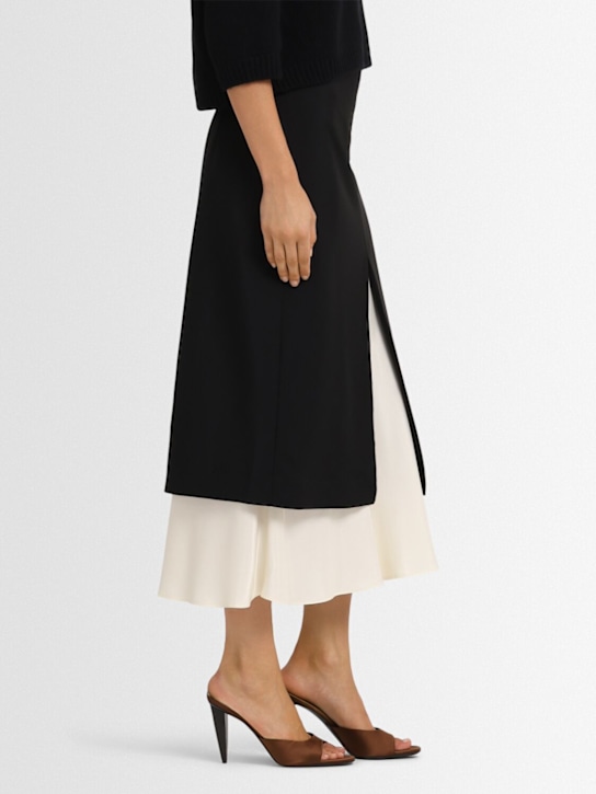 Jude: 110mm Sky satin mules - women_1 | Luisa Via Roma