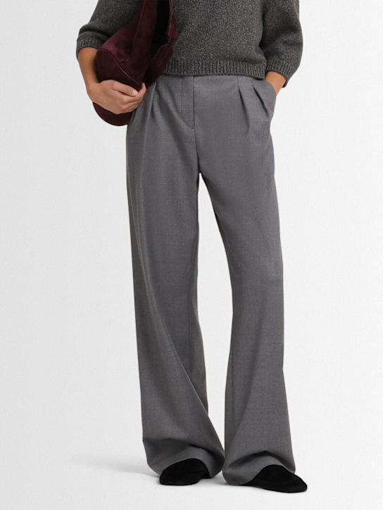 Jude: Floor pony skin flat slippers - Black - women_1 | Luisa Via Roma