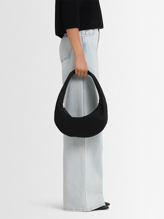 Khaite: Medium Olivia Sport nylon hobo bag - Black - women_1 | Luisa Via Roma