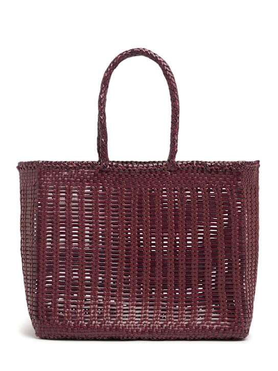 Dragon Diffusion: Bolso grande Bali Basket de piel - Ciruela - women_0 | Luisa Via Roma