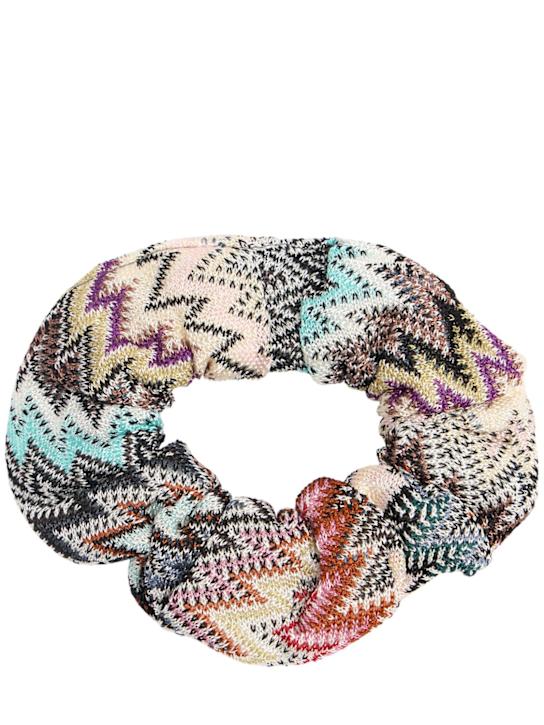 Missoni: Viscose knit scrunchie - マルチカラー - kids-girls_0 | Luisa Via Roma