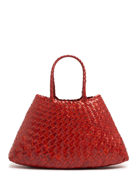 Dragon Diffusion: Small Santa Croce leather shoulder bag - Orange Brush - women_0 | Luisa Via Roma