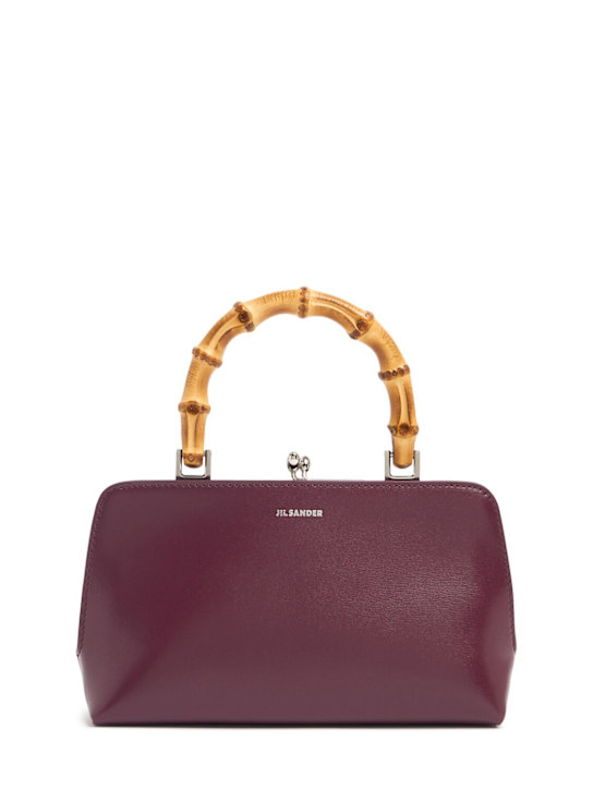 Jil Sander: Mini Goji palmellato leather bag - women_0 | Luisa Via Roma