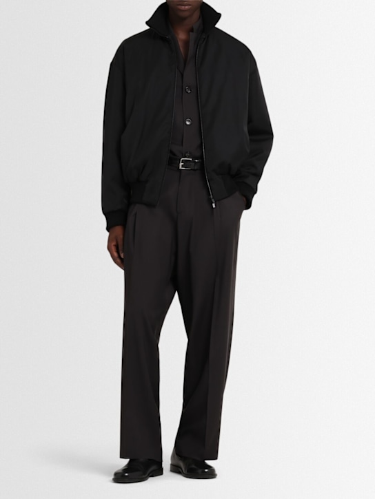 Fear of God: High neck bomber jacket - Black - men_1 | Luisa Via Roma