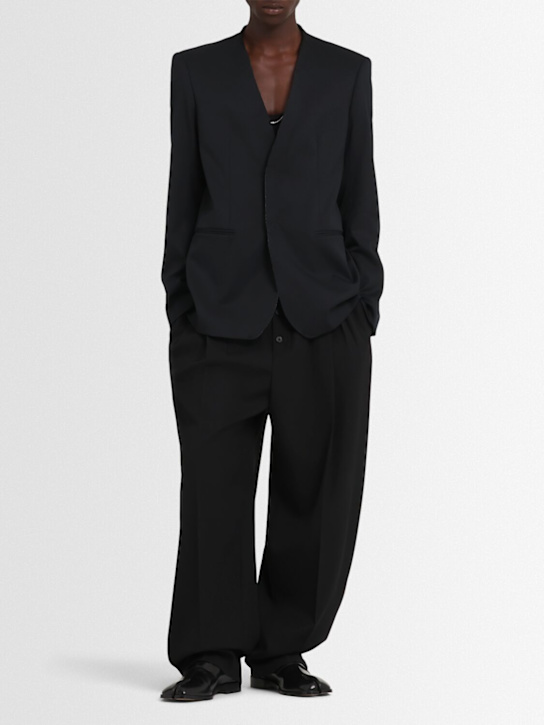 MM6 Maison Margiela: Wool blazer - men_1 | Luisa Via Roma