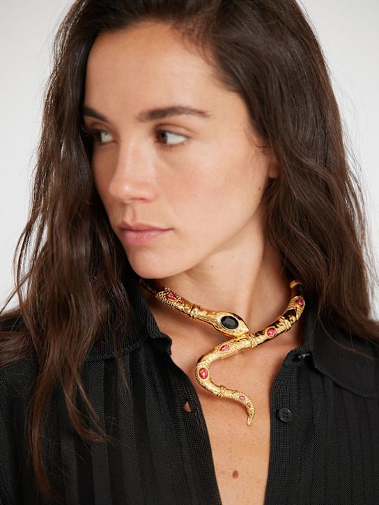 Roberto Cavalli: Serpentine collar necklace - women_1 | Luisa Via Roma