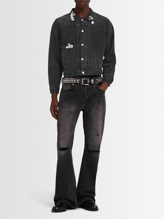 Enfants Riches Déprimés: Wide leg flared jeans - men_1 | Luisa Via Roma