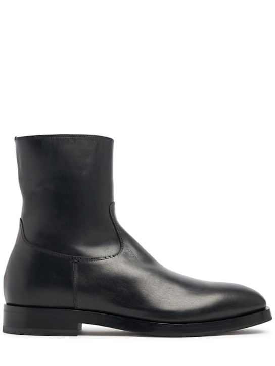 Officine Creative: Ortega leather boots - men_0 | Luisa Via Roma