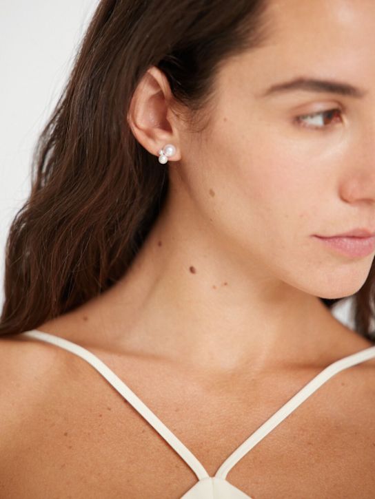 Sophie Bille Brahe: Thyra 14ktゴールド＆パールシングルピアス - women_1 | Luisa Via Roma