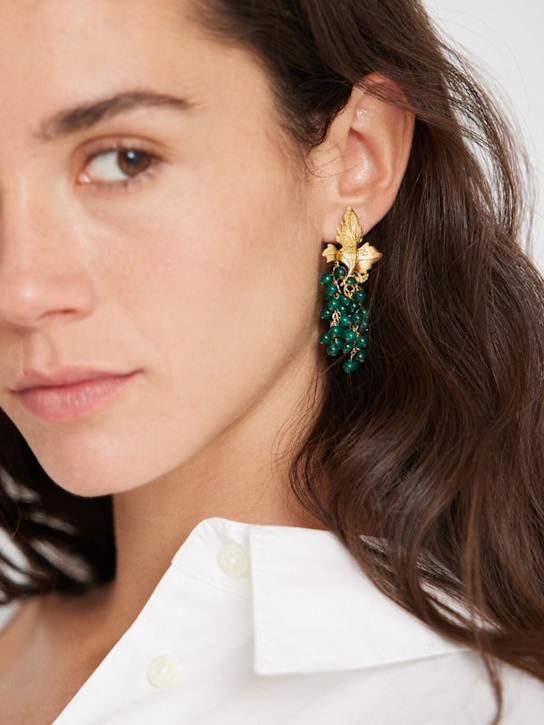 Peracas: Mini Adile drop earrings - women_1 | Luisa Via Roma