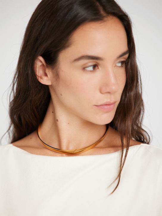 Toteme: Signature collar necklace - Gold - women_1 | Luisa Via Roma