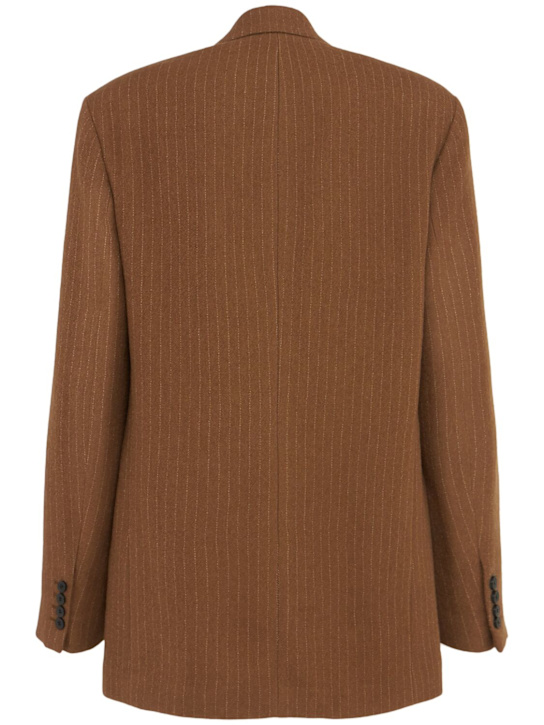 Dries Van Noten: Bishop double breast wool jacket - Tan - men_1 | Luisa Via Roma