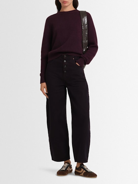 MM6 Maison Margiela: High rise straight jeans - women_1 | Luisa Via Roma