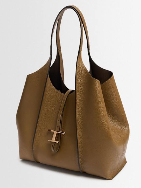Tod's: Medium TSB grain leather tote bag - women_1 | Luisa Via Roma