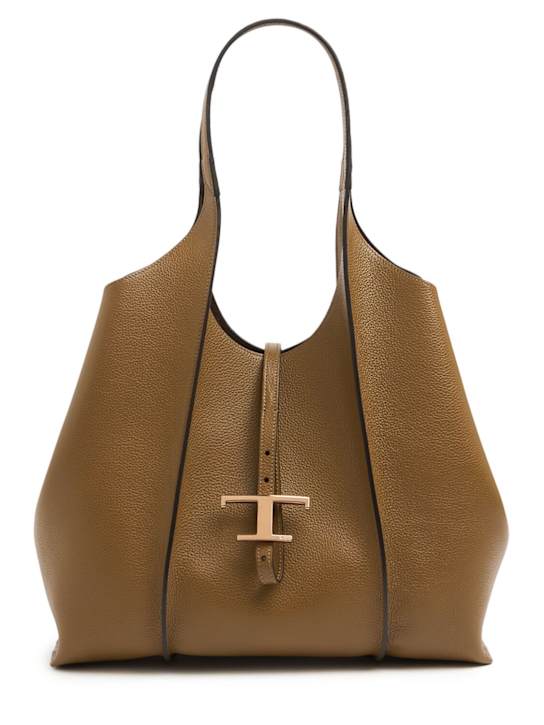 Tod's: Medium TSB grain leather tote bag - women_0 | Luisa Via Roma