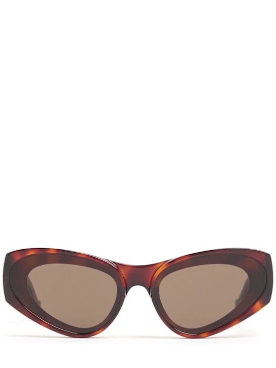 Loewe: Signature injected cat eye sunglasses - Brown/Havana - women_0 | Luisa Via Roma