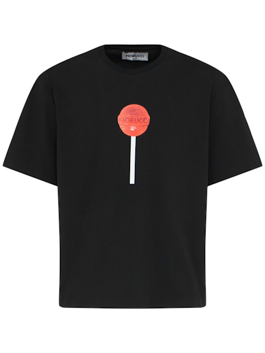 Fiorucci: Lollipop printed cotton t-shirt - men_0 | Luisa Via Roma