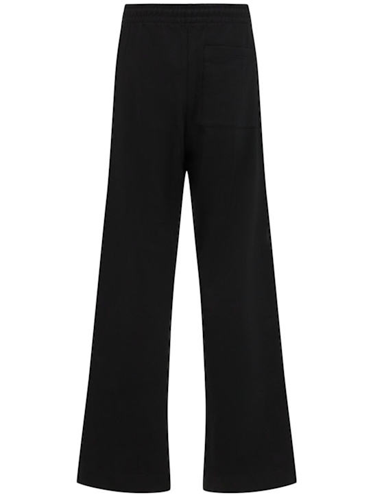 Dries Van Noten: Hamer cotton jersey pants - Black - men_1 | Luisa Via Roma