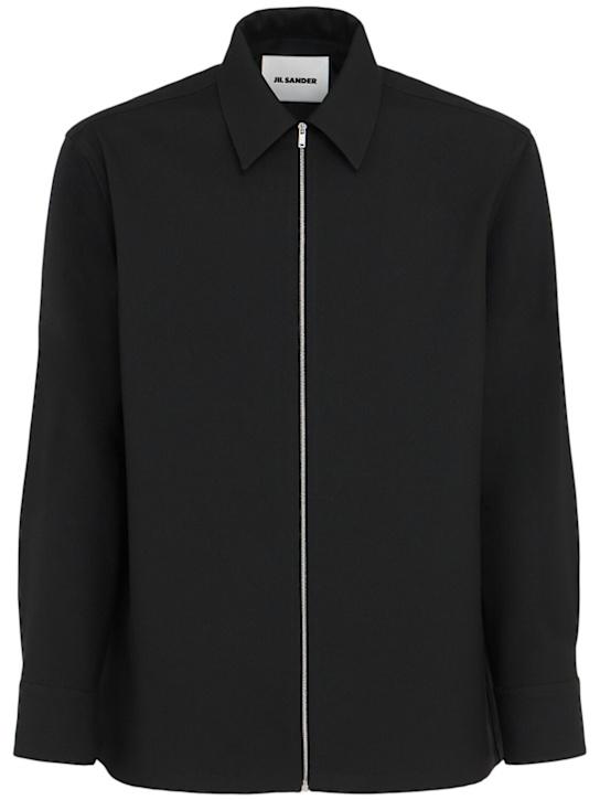 Jil Sander: Boxy fit tech shirt - men_0 | Luisa Via Roma