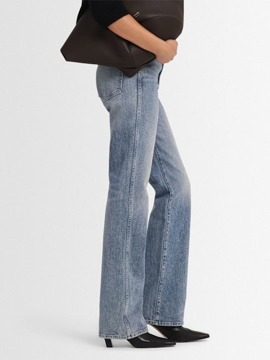 Khaite: 85mm Nevada stretch leather ankle boots - Black - women_1 | Luisa Via Roma