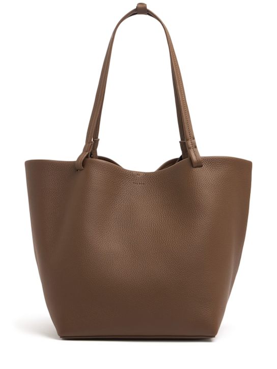 The Row: Park Three grain leather tote bag - women_0 | Luisa Via Roma