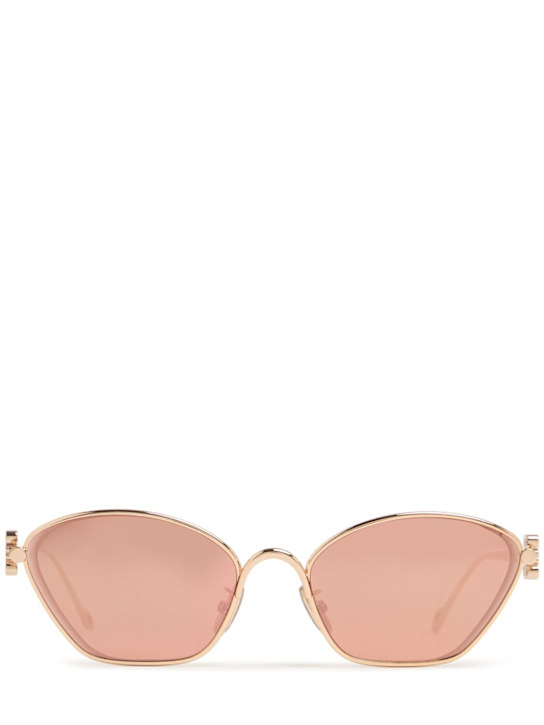 Loewe: Anagram metal cat eye sunglasses - Rose - men_0 | Luisa Via Roma